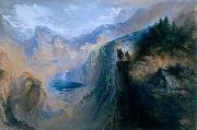 John Martin Manfred on the Jungfrau oil painting artist
